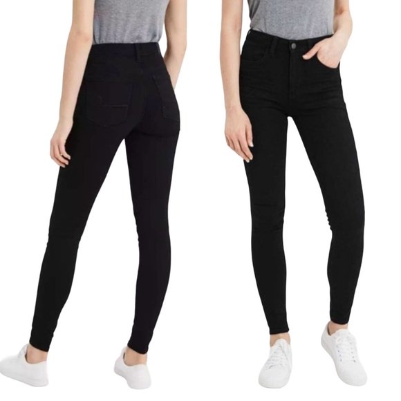 Denim - American Eagle The Dream Jean Super Hi-Rise Black Jegging Women's Size 2 (26w)